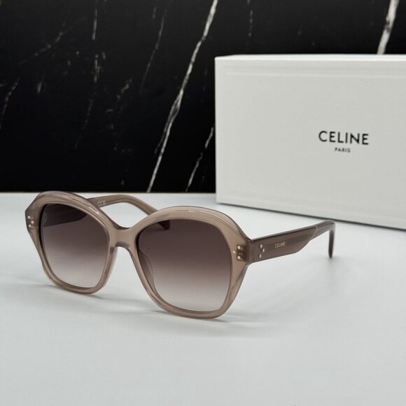 NEW CL40200I 45Z CELINE SUNGLASSES BROWN WOMEN EYEWEAR CELINE - Picture 2 of 13